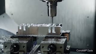 Aluminium machining demo  Solid round tools [upl. by Reldnahc]