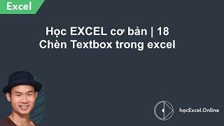 Học Excel cơ bản  Bài 18 Cách chèn Textbox trong Excel  Tự học Excel cơ bản [upl. by Betthezel2]