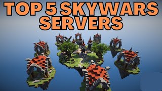 Top 5 Minecraft Skywars Servers [upl. by Aerdnwahs]