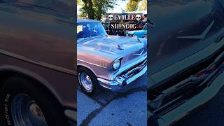 57 Chevy Bel Air 💀 Eville Shindig 2024 Hot Rod Show chevrolet carshow classiccar [upl. by Rochella]