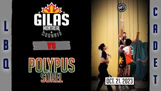 Gilas Montreal Marquis vs Polypus Sorel cadet [upl. by Sucramel]