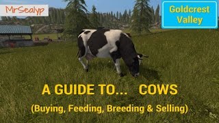 Farming Simulator 17 PS4 A Guide to Cows Buying Feeding Breeding amp Selling [upl. by Aihsile320]