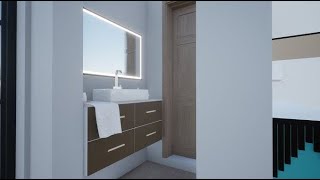 How To Design a Modern Mirror in ArchiCAD Interior Design Common Bathroom Mirror Part 11 [upl. by Morentz497]