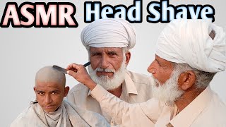 ASMR Old Barber Head Shave 🪒 asmr Beard Cutting ✂️ [upl. by Esinad]