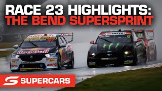 Race 23 Highlights  OTR The Bend SuperSprint  Supercars 2022 [upl. by Merdith996]