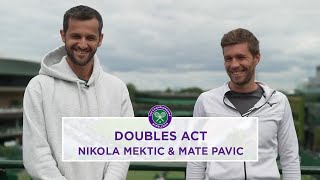 Great Teammates Terrible Basketball Fans  Doubles Act Nikola Mektic amp Mate Pavic  Wimbledon 2023 [upl. by Gavrah]