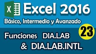 CURSO EXCEL 2016 Función DIALAB amp DIALABINTL Cap 23 [upl. by Aeriela211]