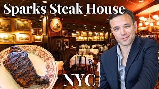 Eating at Sparks Steak House Best Steak in NYC at a Former Mob Spot [upl. by Walczak]