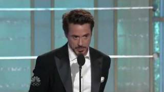 Robert Downey JrGolden Globe Awardsbest actor [upl. by Altheta4]