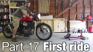 First ride on the CX500  Moto Fugazi Build Part 17 [upl. by Hsina]