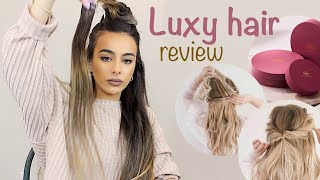 LUXY HAIR SEAMLESS extensions BETTER THAN TAPEINS Review demo and tips for blending [upl. by Winwaloe]