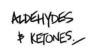 AQA ALevel Chemistry  Aldehydes and Ketones inc nucleophilic addition [upl. by Adora]