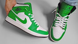 How to loose lace Jordan 1  NIKE AIR JORDAN 1 MID Lacing tutorial [upl. by Notxap]