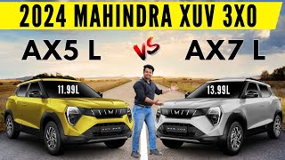 2024 Mahindra XUV 3XO AX5L vs AX7L Variant❗️Comparison Between XUV 3XO AX5 Luxury vs AX7 Luxury [upl. by Annelise588]