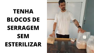 SUBSTRATO DE SERRAGEM para cultivo de cogumelos SEM ESTERILIZAÇÃO Pellets pasteurizados [upl. by Ardnatal647]