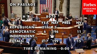 BREAKING NEWS House Votes To Advance National Defense Authorization Act For 2025 [upl. by Oiratnom900]