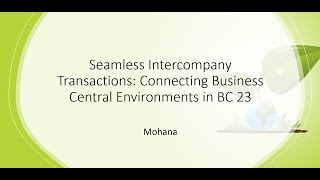 Seamless Intercompany Transactions Connecting Business Central Environments in BC 23 [upl. by Carlye596]