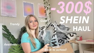 SHEIN BACK TO SCHOOL HAUL 🎀 TRYON 300 CLOTHES [upl. by Gabel]