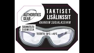 Lukulinssit suojalaseihin Itsekiinnittyvät Authorities Taktiset Lisälinssit [upl. by Alita]