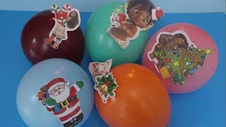 MOANA Christmas Song  Learn Colors Nursery Rhymes with Moana Maui Pua and Santa [upl. by Ordway997]