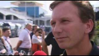 Christian Horner interview after the race  Turkey 2010 [upl. by Suedama]