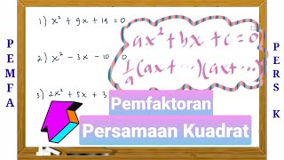 Cara Pemfaktoran Persamaan Kuadrat  Koefisien x² nya lebih dari satu [upl. by Eppie]