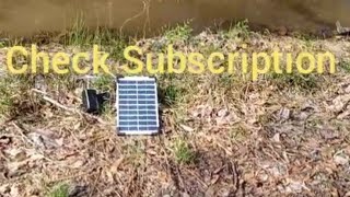 Lewisia 5 watt Solar pond air pump [upl. by Anires97]