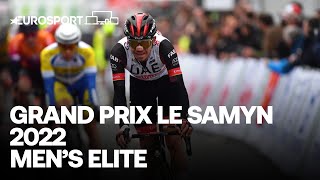 Matteo Trentin outsprints for the win  2022 Grand Prix Le Samyn  Highlights  Eurosport [upl. by Atinnod]