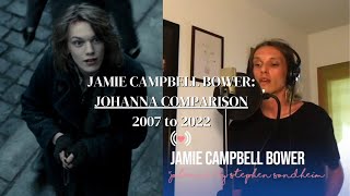 Jamie Campbell Bower Johanna Comparison 2007 to 2020 [upl. by Annaliese560]