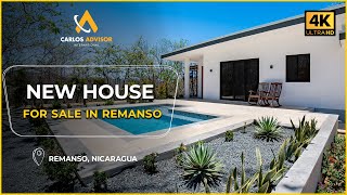 🌞 SOLD BRAND NEW vacation house for sale at Remanso Beach in Nicaragua 22563 [upl. by Frodeen]