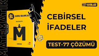 Hız Yayınları 8Sınıf LGS Matematik  Test77 Soru Çözümleri Cebirsel İfadeler [upl. by Crelin]