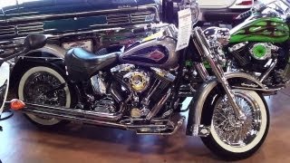 1997 Harley Davidson Heritage Softail Classic 1340 VTwin Tons of Chrome [upl. by Im]