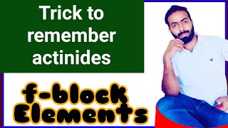 Easy trick to remember the actinides elements [upl. by Lyndon]