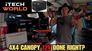 Building the Ultimate DIY CANOPY 12V Lithium Battery System iTechworld Complete 4WDCaravan setup ⚡ [upl. by Robb]