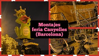 Montajes feria del barrio Canyelles Barcelona [upl. by Yensehc]