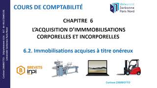 62 Cours de comptabilité  GEA  Comptabilisation des acquisitions dimmobilisations [upl. by Azirb]