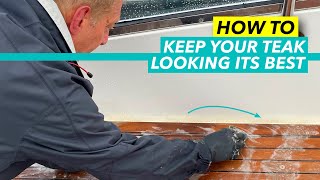 How to clean teak  Top tips for keeping your boat’s decks pristine  Motor Boat amp Yachting [upl. by Ainoet]