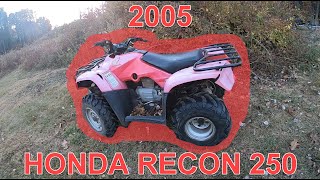 Testing an Absolute Thrashed 2005 Honda Recon 250 [upl. by Llejk]