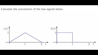 Convolution integral example  graphical method [upl. by Eissac]