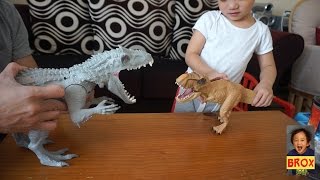 Indominus Rex vs TRex  Jurassic World [upl. by Tobin648]