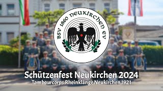 Schützenfest Neukirchen 2024  Sonntag Der Zapfenstreich mit dem Musikverein Holzheim 1956 e V [upl. by Isolt]