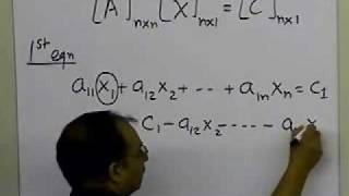 Chapter 0408 Lesson GaussSeidel Method of Solving Simultaneous Linear Equations Theory Part 1 [upl. by Yrro]