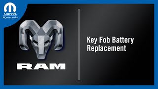 Key Fob Battery Replacement  How To  2025 Ram ProMaster [upl. by Aylsworth]