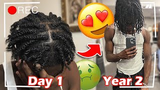 My Dreadlock Journey  1 Year Transformation CRAZY GROWTH🤯 [upl. by Ahsiuqal422]