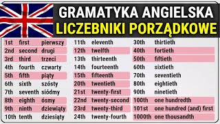 Liczebniki porządkowe po angielsku [upl. by Yeslah]