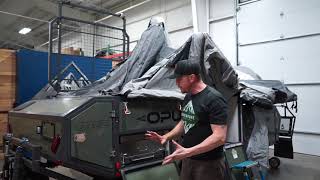 2021 OPUS OP2 Overland Camper Trailer Unboxing and Walk Around Video [upl. by Aicilec87]