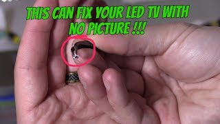 LED LCD BLACK SCREEN TV REPAIR COMMON FIX MUST SEE [upl. by Eudoca]