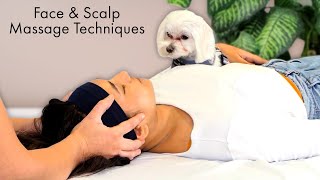 DeStress Now ❤️ Face amp Scalp Massage Tutorial Massage Therapy for Ultimate Relaxation  15 Minutes [upl. by Anaet894]