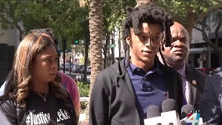 Jacksonville man whose viral arrest video sparked outrage announces federal lawsuit against officers [upl. by Jdavie257]