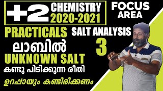 Plus Two  Chemistry Practicals  Salt Analysis of Unknown Salt  Malayalam [upl. by Gloria934]